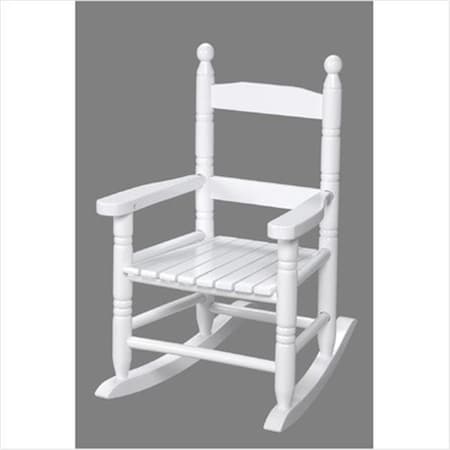 Giftmark Giftmark 3200W Child's Double Slat Back Rocking Chair White 3200W